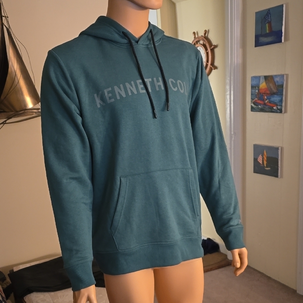 Kenneth Cole Men's Teal Hoodie